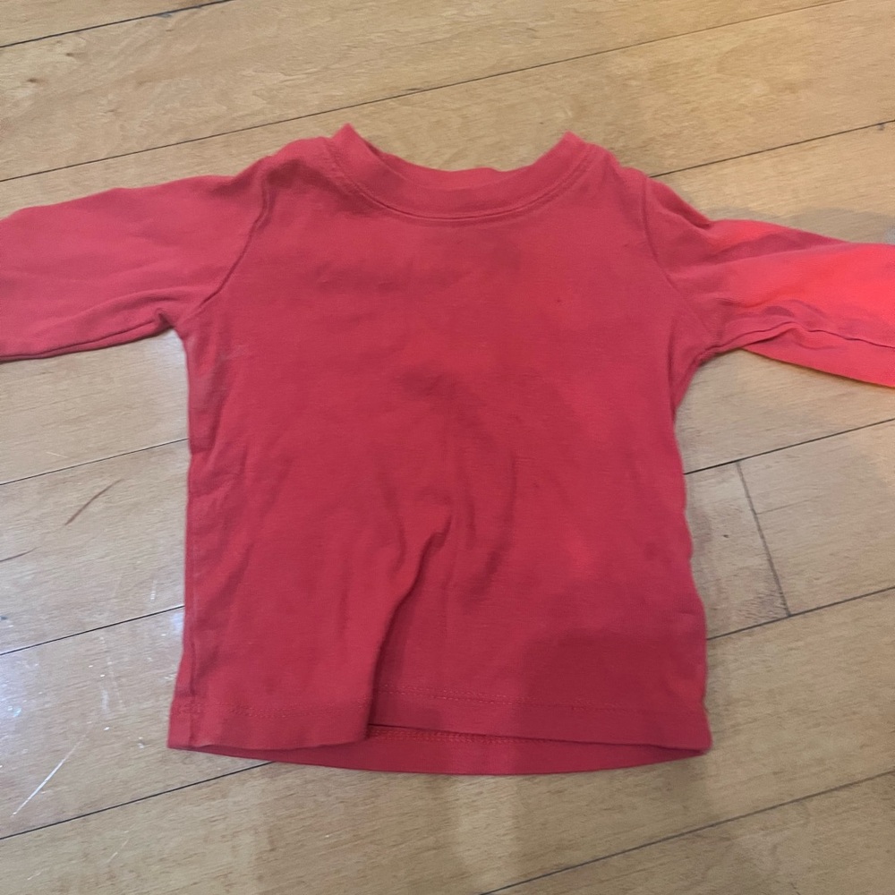 Kids Red Long Sleeve Shirt
